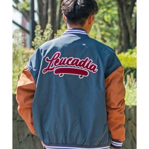 スタジャン 「HOOK」ユニセックスアメカジバックハート刺繍スタジャン