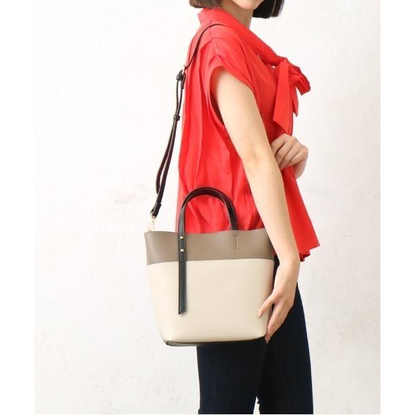 ショルダーバッグ バッグ Per sist ence/パーシエンス　フェイクレザーマルチカラーダブル...