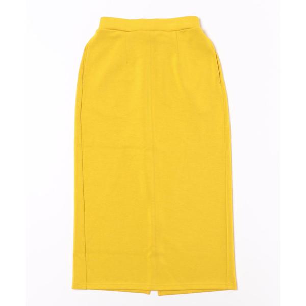 スカート ストレッチ素材ペンシルデザインスカート