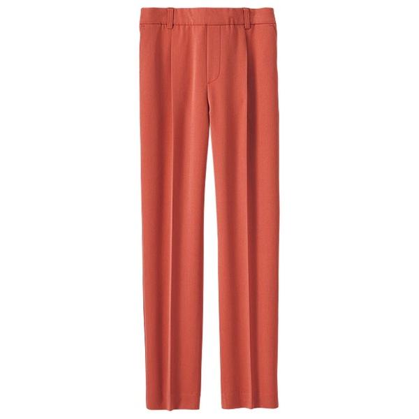 スラックス パンツ ストレッチ素材テーパードパンツ股下６０cm レディース