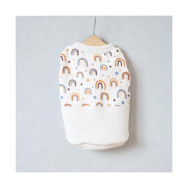 犬 服 「muumdog」ふわふわガーゼ　タンクトップ　アーチ柄(SU)