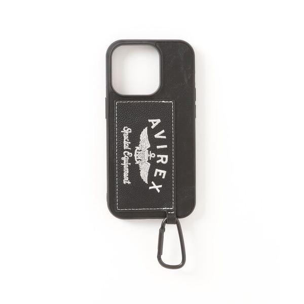 モバイルケース メンズ ｉＰｈｏｎｅ　１４　Ｐｒｏ「カード収納付きケース／ブラック」