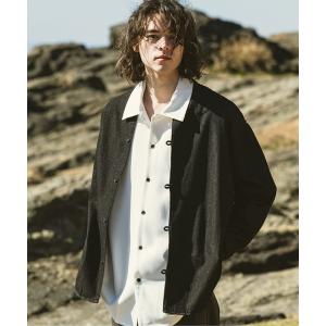 シャツ ブラウス Denim band collar shirts/デニムバンドカラーシャツ