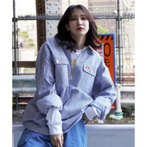 BEN DAVIS（ベンデイビス） BEN DAVIS BD200 L/S HALF ZIP SHIRTS NAVY