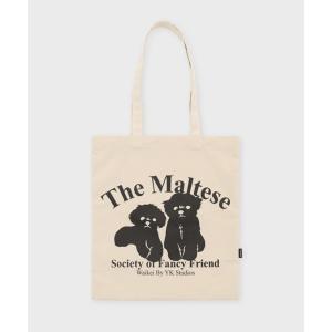 トートバッグ バッグ 【WaiKei 】マルチーズシルエットエコバッグ / Maltese silhouette ecobag