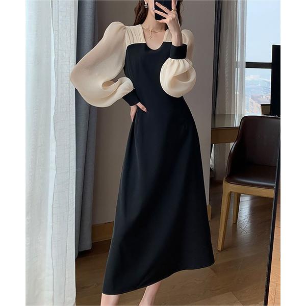 ワンピース バイカラーワンピース