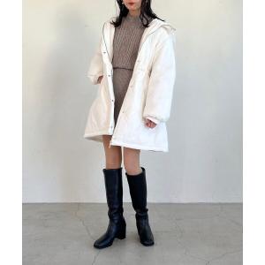 ダウン ダウンジャケット ウエストきゅっとパファーコート