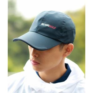 BEAMS GOLF（ビームス ゴルフ） キャップ 白 麦わら風 ロゴ刺しゅう 56