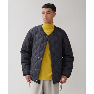 ダウンジャケット ダウン 「MEN」UNFILO × TAION キルティングブルゾン メンズ レディース