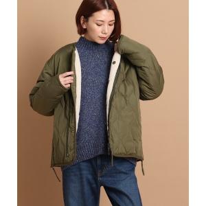 ダウン ダウンジャケット TAION(R)（タイオン）ミリタリー リバーシブル クルーネック ダウンジャケット レディース