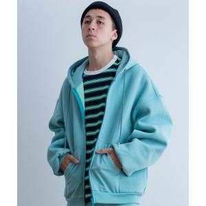 パーカー 裏起毛 Universal Style Wear タオル バケツ ジップ パーカー メンズ レディース