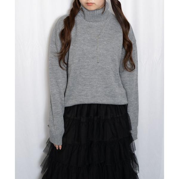 ニット セーター カラバリ豊富 オーバーサイズ ざっくりタートルネック ニット レディース メンズ