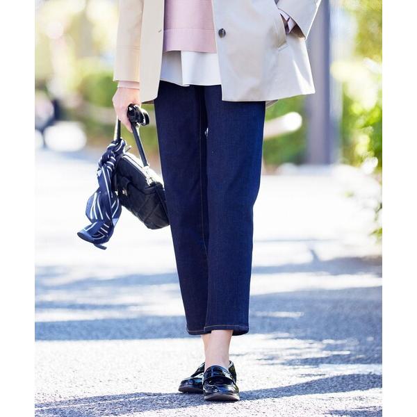 ジーンズ デニム デニムパンツ 「洗える」BASIC STRETCH DENIM ストレート パンツ...
