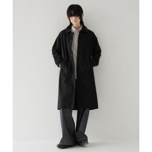 EPOCAUOMOの厚地・厚手のコート 黒のステンカラーコート EPOCA UOMO（エポカ ウォモ） チェスターコート コート ミドルウール