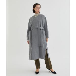 レディース 「THE TOKYO/ザトウキョウ」belted no collar wool coat/ベルテッドノーカラーウールコート｜zozo