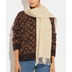 COACH（コーチ） マフラー ストール リバーシブル シグネチャー