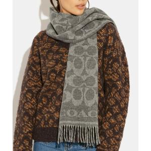 COACH（コーチ） マフラー ストール リバーシブル シグネチャー