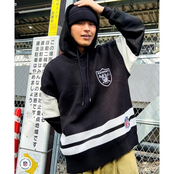 ベスト ジレ 「NFL×A'gem KNITTED VEST」アップリケ刺繍ニットベスト メンズ レ...