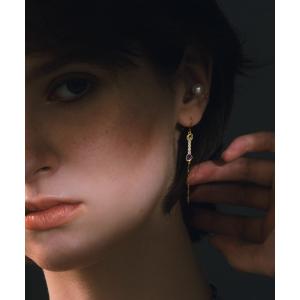 con affetto ピアス K18ダイヤラインピアス レディース : ZOZOTOWN
