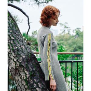ワンピース Bicolor Rib Knit Onepiece（バイカラーリブニットワンピース）