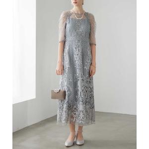 ドレス エンブロイダリーレースドレスの商品画像