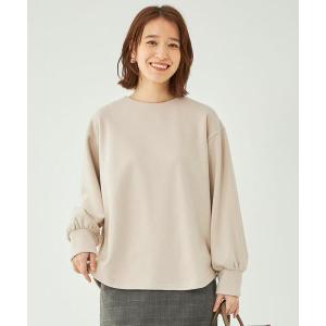 tシャツ Tシャツ レディース ラウンドテール メルトン クルーネック プルオーバー カットソー