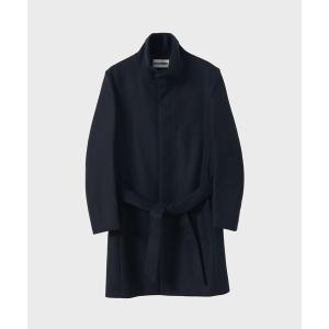 コート チェスターコート STUDIOUS別注 WOOL CASHMERE STAND COLLAR COAT/カシミア混ウールスタンドカラーコート