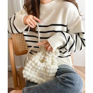 ショルダーバッグ バッグ 「mily bilet」愛らしさNo1。2wayぽこぽこ巾着バッグ レディース