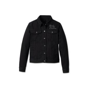 デニムジャケット gジャン エッセンシャル・バー＆シールド・デニムジャケット レディース