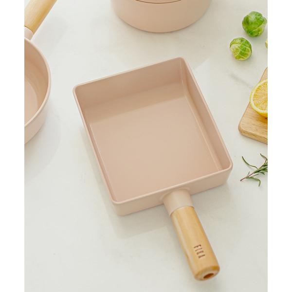 鍋 FIKAピーチピンク卵焼き器フライパン15cm