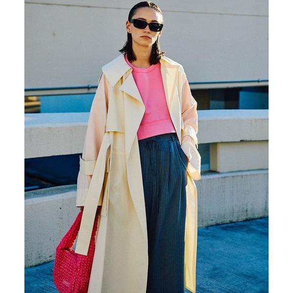 トレンチコート コート Multi Fabric Over Size Trench/マルチファブリッ...