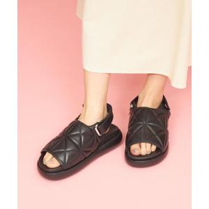 サンダル ＜CITEN＞パデッドキルテイング サンダル