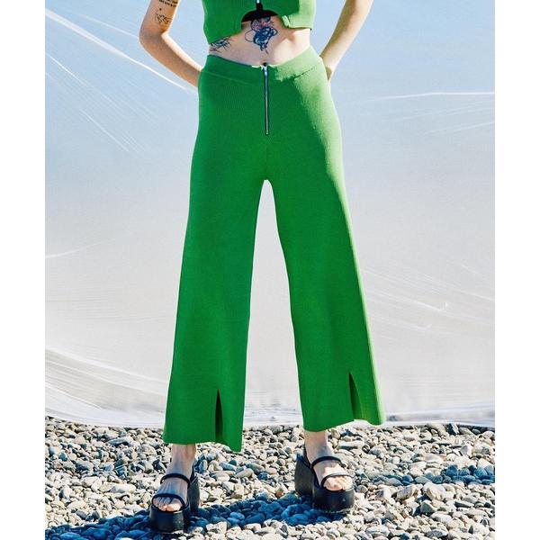 パンツ ジップリブニットパンツ「MAISON SPECIAL/メゾンスペシャル」 レディース