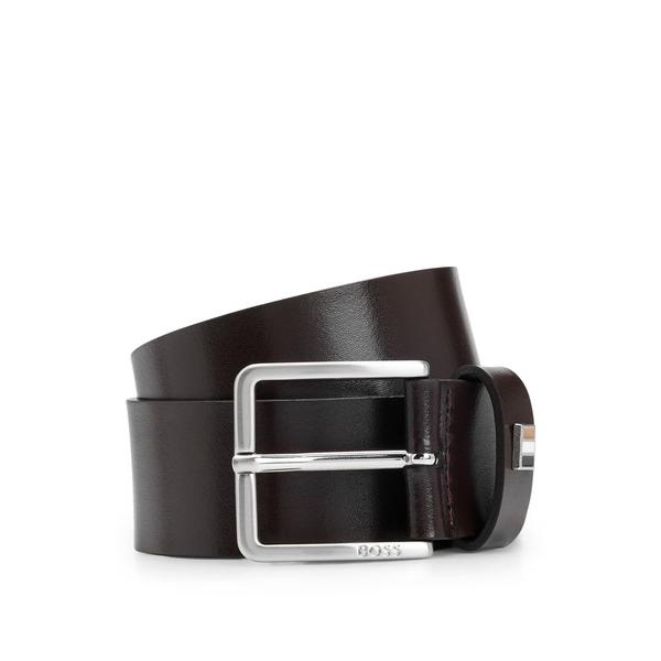 ベルト シグネチャーストライプバックル イタリアンレザー ベルト メンズ