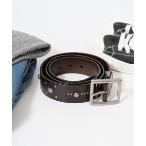 FREAK'S STORE（フリークスストア） ベルト ムラ加工 ダブルスタッズ