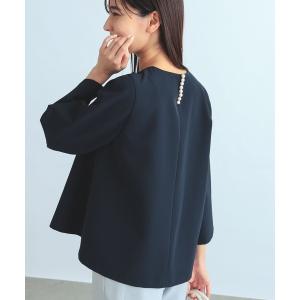 シャツ ブラウス レディース B:MING by BEAMS / バック パール プルオーバーブラウス