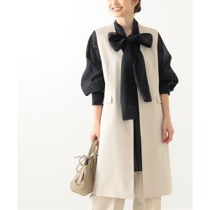 ベスト B:MING by BEAMS / ノーカラー ロング ジレ