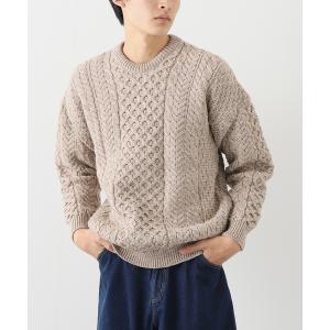 ニット 【INVERALLAN / インバーアラン】TRADITIONAL ARAN SWEATER C/N｜zozo