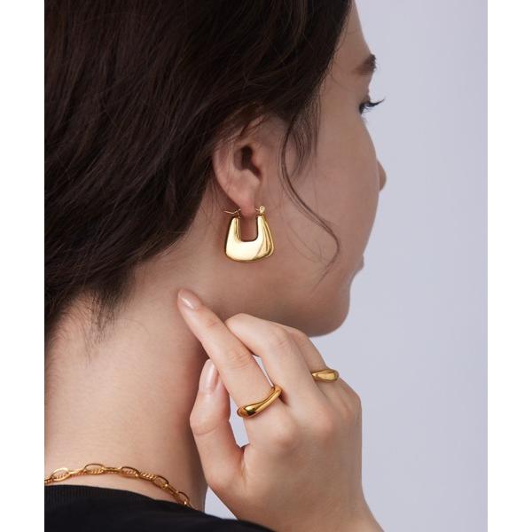 ピアス 金属アレルギー対応 「ieLS」 ステンレス　スクエアフープピアス メンズ レディース