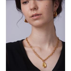 ネックレス 金属アレルギー対応「ieLS」ステンレス　ダブルチェーンデザインネックレス メンズ レディース