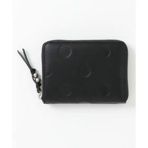財布 ペルケ perche / ドット型押しラウンドパームフィット財布 レディース