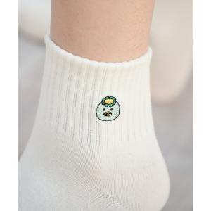 靴下 ワンポイントショート丈ソックス