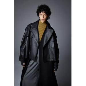 アウター レディース (PLUS)MULTIPLE WAYS LEATHER COAT/(PLUS)マルチプルウェイズレザーコート｜zozo