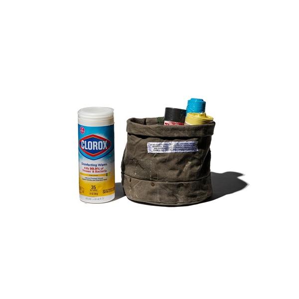 収納 VINTAGE MATERIAL ORGANIZER WITH RIVET Medium