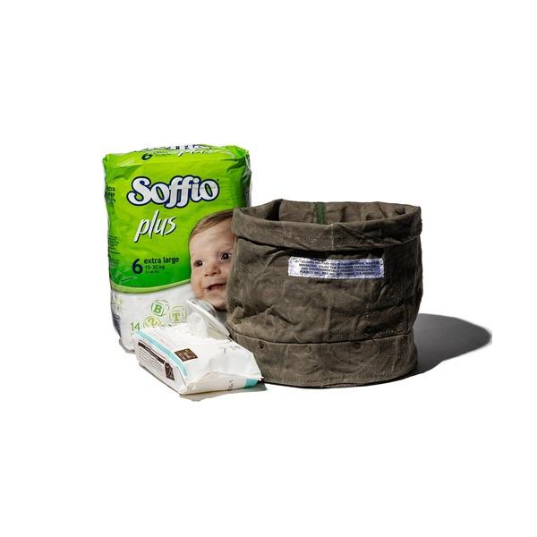 収納 VINTAGE MATERIAL ORGANIZER WITH RIVET Large