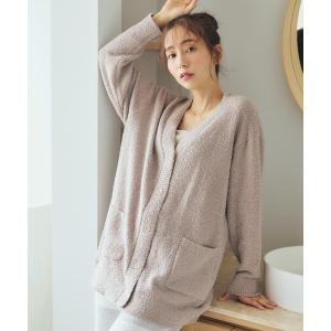 パジャマ ルームウェア 「LAFUKU/ラフク」もちふわマシュマロニットVネックカーディガン/ルームウェア（上下別売り） レディース