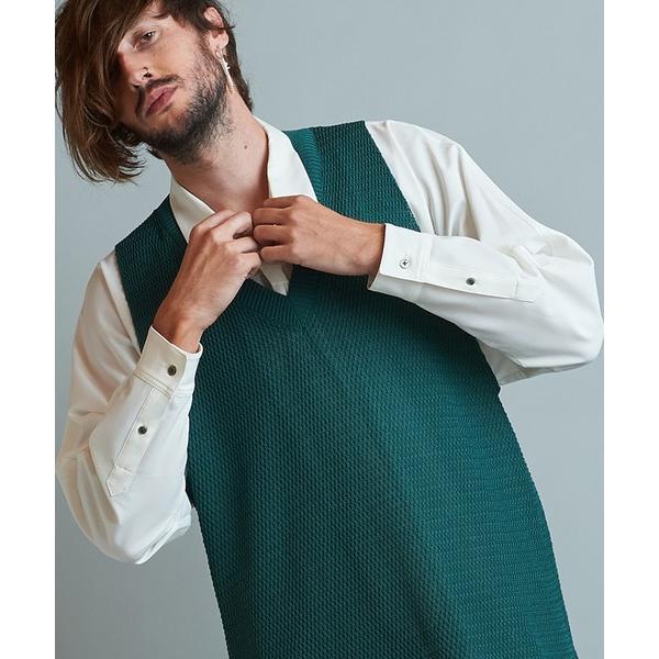 ベスト ジレ 「NO ID.」Openwork Knit Vest / オープンワーク ニット ベス...