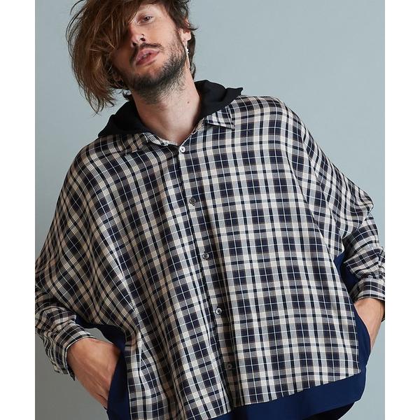 シャツ 「NO ID.」Switching Hemline Hood Shirt / スイッチング ...