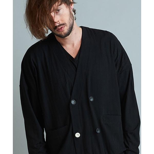 カーディガン 「NO ID.」Random Rib Big Cardigan / ランダム テレコ ...