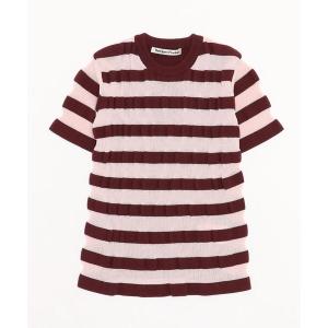 セーター ニット THE OPEN PRODUCT STRIPE H/S KNIT GTO222KT002 メンズ